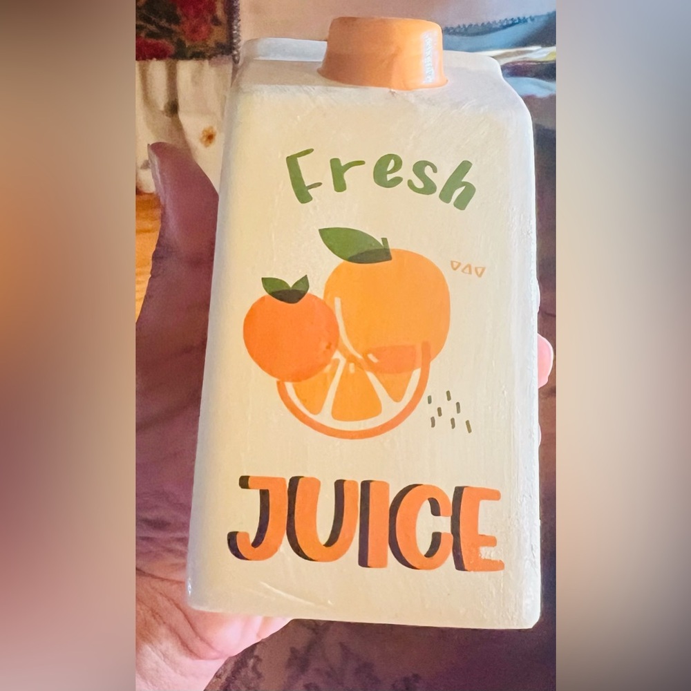 “Fresh Orange 🍊 Juice” desk pen/pencil holder
